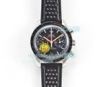 GBF Omega Speedmaster Two Counters Racing Black Dial Orange Hands Replica Racing Watch